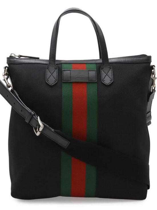 Gucci Handbags - ★SOLD★ Gucci Web Stripe Sherry Black Green Red